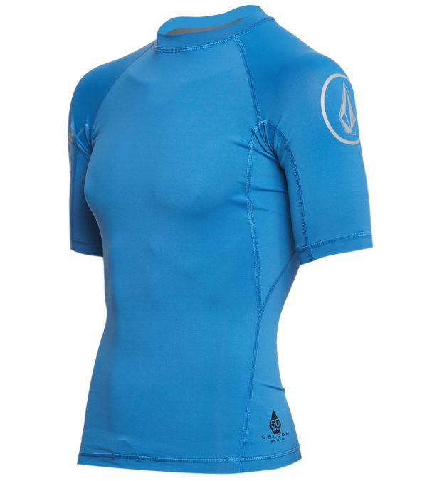 Volcom Men s Lido Solid Short Sleeve Rashguard For Discount - Image 2