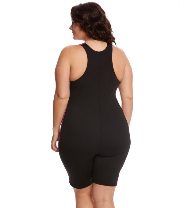 EQ Swimwear Plus Size Stride Zip Unitard Swimsuit For Cheap - Image 3