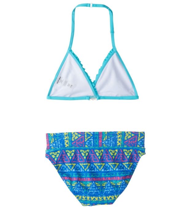 Jump N Splash Girls  Sea Adventure Triangle Bikini Set w Free Goggles (7-14) For Discount - Image 2