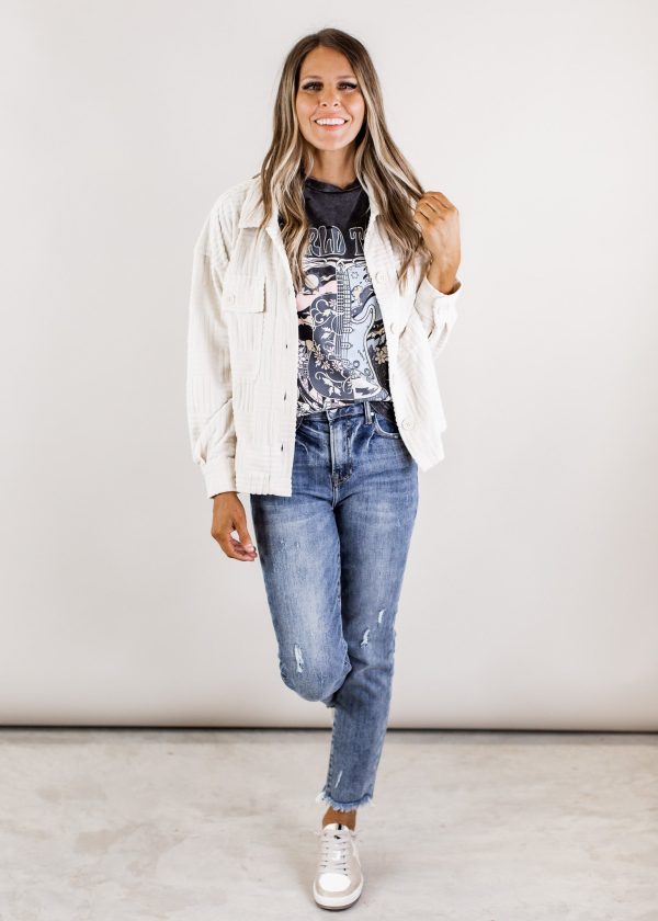 Dedra Textured Shacket *IVORY For Sale - Image 2